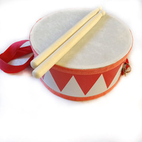 Musical Percussion Toys Instruments Wooden Snare Drum for Kids Baby Learning Toys Educational Musical