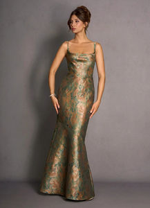 Vestido Largo sin Mangas con Hombros Descubiertos, Elegante y Sofisticado, Ajustado al Cuerpo, para Fiesta, Noche, Verano, Formal y a la Moda - Product Image 4