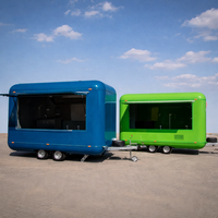 Camion de restauration 2026 AUSTAR en acier inoxydable 304 avec cadre en aluminium, 20 kW, certifié CE, pour frites, café, barbecue, glaces, burgers, pizzas, bière