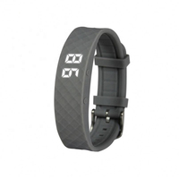 Nouvelle montre connectée de santé avec alarme vibrante, suivi d'activité sportive, montre pour enfants, résistante à l'eau, écran LED, bracelet en silicone