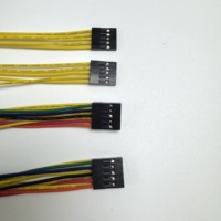 Kabel Harness Terminal Dua Baris Custom Dupont 2.54mm 2X5 2X10, Kabel Elektronik Berinsulasi
