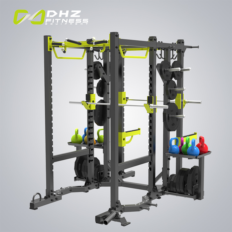 DHZ FITNESS ショートスクワットラック 75X75 カスタムオレンジ安全