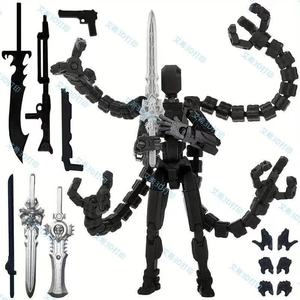 ชุดฟิกเกอร์แอคชั่น 3 มิติ T13 (ประกอบเสร็จแล้ว) ฟิกเกอร์แอคชั่นไททัน 13 แบบหลายข้อต่อ ทำจาก PVC จำนวน 2 ชิ้น หุ่นยนต์เคลื่อนที่นำโชค โนวา สำหรับทุกเพศ - Product Image 2