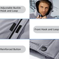 Vente en gros abordable Veste imperméable personnalisée pour l'hiver Veste d'extérieur Veste à capuche imperméable pour hommes
