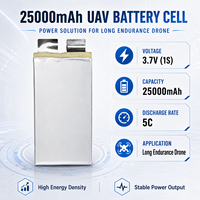 Sel Baterai Lipo Semi Solid State 320Wh/kg Densitas Tinggi 9500mah 1s 3.7v untuk UAV Industri Baterai Li-polimer Pelepasan Daya Tinggi