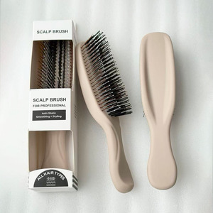 Brosse de massage pour la <span class=keywords><strong>tête</strong></span> et les cheveux, brosse <span class=keywords><strong>à</strong></span> shampooing pour le cuir chevelu, brosse démêlante <span class=keywords><strong>à</strong></span> coussin en nylon, peigne de nettoyage des cheveux, couleur chocolat - Product Image 4