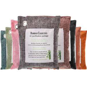 Custom Private Label 75g 200g 500g Odor Absorber Air Purifying Freshener Activated Bamboo Charcoal Bag