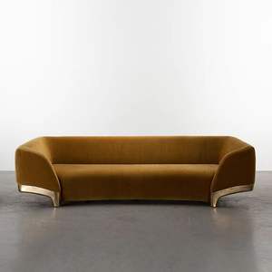 Sofá de tela de diseño minimalista de lujo, sala de estar, simple, moderno, estilo nórdico, <span class=keywords><strong>casa</strong></span> pequeña, creatividad para tres personas - Product Image 3