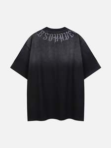 เสื้อยืดผู้ชายสไตล์วินเทจ ทรงปกติ สีดำ พิมพ์ลายกราฟิก ผ้าฝ้าย 100% น้ำหนัก 220 กรัม ผ้าถัก ระบายอากาศได้ดี แขนสั้น คอกลม สตรีทแวร์ - Product Image 2