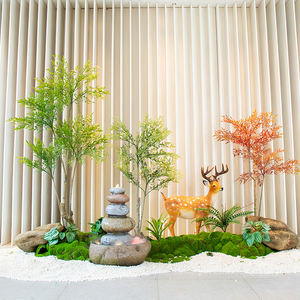 ต้นไม้ประดิษฐ์ใต้ท้องฟ้าไม้ไผ่สำหรับสร้างภูมิทัศน์ต้นไม้สีเขียวบอนไซในร่มบันไดมุมหน้าต่างทิวทัศน์ - Product Image 2