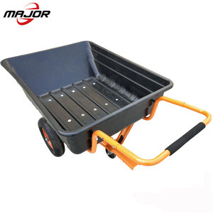 Dual-Purpose ATV Garten anhänger Edelstahl Werkzeug wagen mit Kunststoff Dump Bucket Custom Trolley Werkzeug wagen - Product Image 3
