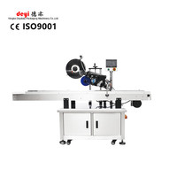 DY Machine électrique d'autocollant de table 2 faces petit applicateur d'étiquettes plates pour boisson nouveau pour verre papier moteur PLC métal Carton