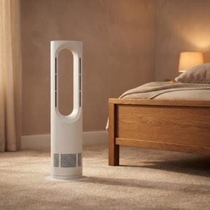Ventilatore a Torre <span class=keywords><strong>Angelo</strong></span> AZ588PRO con Certificazioni CE CB, Oscillazione a 75 Gradi, Senza Pale, Caldo/Freddo, Telecomando, Motore Brushless, per Hotel - Product Image 1