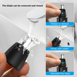 2025 USB Rechargeable Électrique Nez Cheveux Tondeuse Lavable Lame Tête Électrique Nez Oreille Tondeuse À Cheveux Remover - Product Image 6