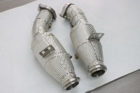 Tuyau d'échappement haute performance 200 cellules avec isolation pour moteur C43 W205 E43 W213 GLC43 GLE43 C450 AMG 3.0T M276 2016+