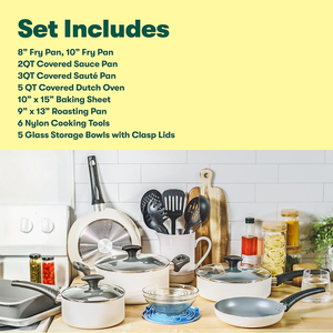 High Quality Cooking Pots Glass Lids Bakelite Handles Dishwasher Oven Safe for Gas <b>Induction</b> Stoves Ceramic <b>Cookware</b> <b>Set</b> - Product Image 4