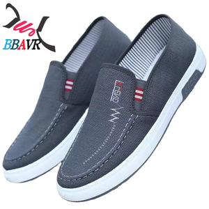 Chaussures de sport décontractées pour hommes, respirantes, en toile avec doublure en tissu de coton, tendance mode, vente en gros - Product Image 1