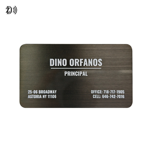 Tùy chỉnh in ấn Matte đen khắc laser logo thép không gỉ Trống Tùy Chỉnh <span class=keywords><strong>NFC</strong></span> thẻ kinh doanh kim loại - Product Image 6