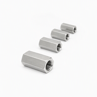 Superior 316 Stainless Steel Hex Long Nut Marine Elongated Hex Nuts A4 -80 Metric Hardware Fastener Nut