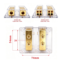 Bloc de distribution de sortie 8Gauge pour voiture et bateau, idéal pour les systèmes audio (calibre 4 AWG)