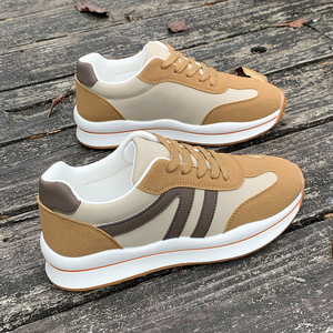 <span class=keywords><strong>Scarpe</strong></span> da passeggio nuove con lacci, sneakers popolari con plateau e suola spessa, <span class=keywords><strong>scarpe</strong></span> sportive casual da <span class=keywords><strong>donna</strong></span> con suola morbida - Product Image 3