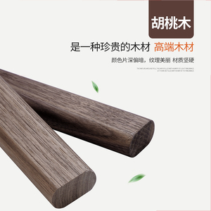 Barra Horizontal para Colgar Ropa en Armario de Madera Sólida, Nogal Negro, Canela, Haya - Product Image 5