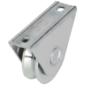 ROUE AVEC SUPPORT EXTERNE POUR PORTAIL Y-GROOVE 80 mm - Product Image 1