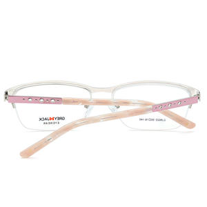 Monturas de Gafas Rectangulares Semi-Rimless para Mujer Greylock, Lentes Planas SF9022, Estilo Cómodo - Product Image 1