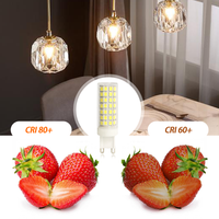 Fabricant en gros 9W sans scintillement LED ampoule G4 G9 économie d'énergie gradable maïs lumières télécommande interrupteur AC85-265V