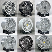 Jantes Bku Forgées 5x130 5x112 5x120 pour Range Rover Rolls Royce Mercedes Maybach Bentley 20 21 22 Pouces Jantes en Alliage Chromé de Luxe