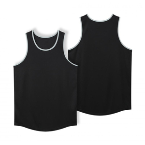 Wholesale Multicolor 100% Polyester Sleeveless Workout Basketball <b>Men's</b> Tank Top - Product Image 3