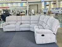 PUZE Meubles de salon italiens abordables, canapés Chesterfield modernes, sectionnels en forme de L, ensemble de canapés en PU, table fonctionnelle personnalisable