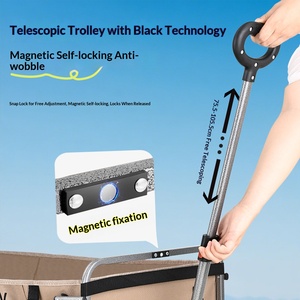 Heavy Duty Folding <b>Camping</b> Wagon 200kg Load 12 Bearing Pro System 2 5cm Carbon Steel Frame All Terrain 40HQ FCL Wholesale - Product Image 3