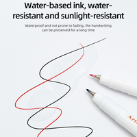 Ensemble de stylos de calligraphie à pointe pinceau en encre noire, marqueurs professionnels pour le dessin, les illustrateurs, l'art