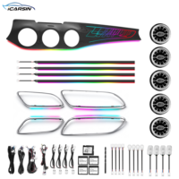 ICarsin Dynamic 64 Warna RHD W117 Pencahayaan Ambient untuk Mercedes-Benz CLA GLA 2013-2018 Mobil Setir Kanan Lampu LED Interior