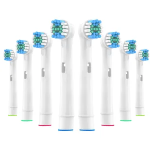 8x Vervangende Opzetborstels Voor Een Elektrische Tandenborstel Passen Vooraf Vermogen/Pro Gezondheid/Triomf/3d Excel/Vitaliteit Precisie Schoon