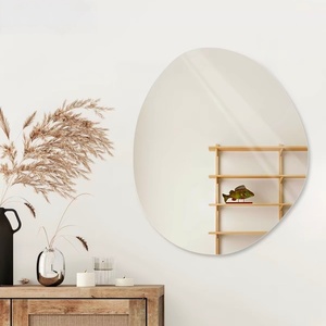 Espejo de Maquillaje de Baño de Vidrio Irregular Dorado Estilo Moderno Vintage, Marco de Aleación de Aluminio, Decoración Personalizada para Sala de Estar, <span class=keywords><strong>Ecoliving</strong></span> - Product Image 5