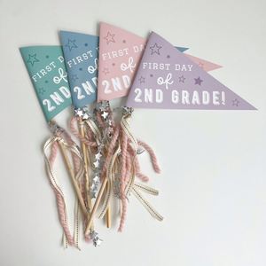 Bandera del Primer Día de Clases, Imprimible, Accesorio para Fotos de Niños, Decoración para el Aula, Bandera de Regreso a Clases - Product Image 2
