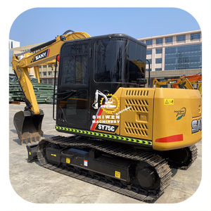 Pelle hydraulique sur chenilles SANY d'occasion SY75C 2024 Pompe à forte puissance et noyau de moteur Travaux de terrassement d'occasion en vente - Product Image 1