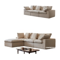 Nuevo Diseño de Sofá Cama Convertible para Sala de Estar, Sofá Envasado al Vacío, Sofá sin Estructura Comprimido al Vacío