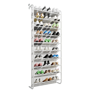 Organiseurs de chaussures suspendus au-dessus de la porte, étagère à chaussures en métal maillé pour l'entrée et le couloir - Product Image 2
