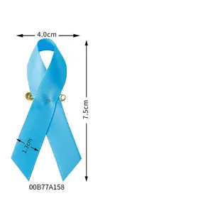 Приводная булавка на лацкане ленты для мероприятий по информированию о донорстве органов и сбор средств аспером, дарящим подарки аутизму, светит синим