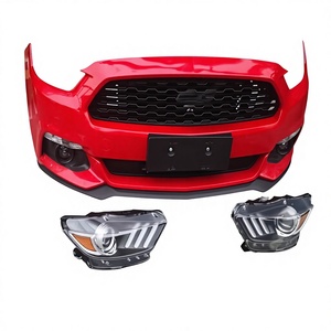 Kit de remplacement de pare-chocs avant avec calandre et embout de phare pour <span class=keywords><strong>Mustang</strong></span> 2014-2021 - Product Image 5