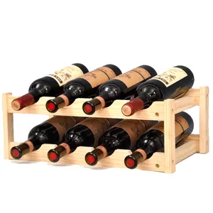 رف نبيذ خشبي الديكور الأوروبي الإبداعي النبيذ الرف المنزل رف النبيذ الصغيرة