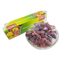 PVC-Frisch halte folie in Lebensmittel qualität Weiche Kunststoff verpackung für Lebensmittel Kuchen brot Gemüse-Wasser löslich 50cm & 30cm Breite 300m Länge