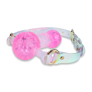 CITYFUN Tapón Bucal de Silicona Colorido con Correa de Cuero, Juego Sexual BDSM para Adultos, Bola Bucal, Juguetes Sexuales Fetichistas para Parejas - Product Image 5