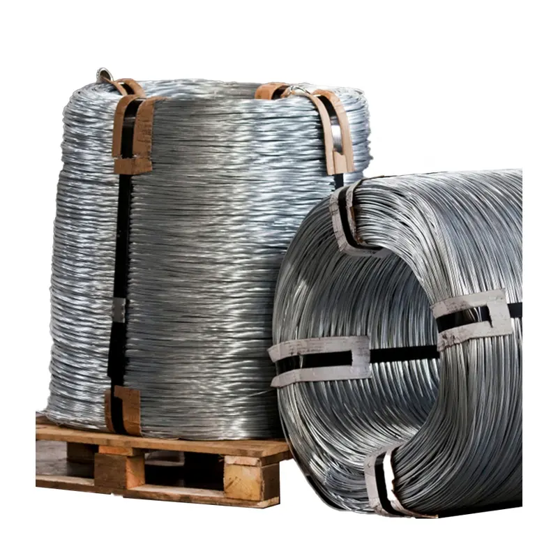 BWG16, BWG20, BWG21 Fio Galvanizado de Baixo Carbono para ligação de fio de aço de malha preço de fio de ferro galvanizado