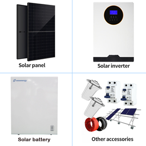 ระบบจ่ายไฟสำรองแบบออฟกริด 10000W พร้อมแบตเตอรี่ลิเธียมไอออน 5KW 10KW 15KW 25KW สำหรับระบบพลังงานแสงอาทิตย์ ชุดอุปกรณ์พลังงานแสงอาทิตย์ 51.2V5 - Product Image 1