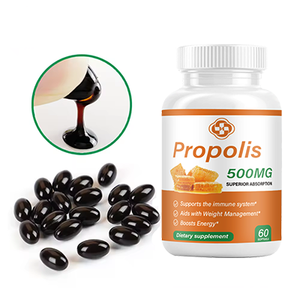 Cápsulas blandas de extracto de propóleo de abeja <span class=keywords><strong>natural</strong></span>, suplementos de Softgel de alta calidad OEM - Product Image 1