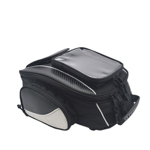 Universal magnético negro Oxford y poliéster impermeable motocicleta tanque de gasolina <span class=keywords><strong>bolsa</strong></span> Alforjas para reacondicionamiento/actualización - Product Image 3